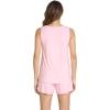GYS Women’s Bamboo Viscose Pajamas Set – Sleeveless Tank Top and Sleep Shorts Summer Pjs Lightweight Cooling Sleepwear(Pink)