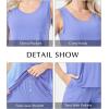 GYS Women’s Bamboo Viscose Pajamas Set – Sleeveless Tank Top and Sleep Shorts Summer Pjs Lightweight Cooling Sleepwear(Sky Blue)
