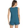 GYS Women’s Bamboo Viscose Pajamas Set – Sleeveless Tank Top and Sleep Shorts Summer Pjs Lightweight Cooling Sleepwear(Teal Blue)