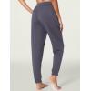 LazyCozy Bamboo Viscose Jogger Pajama Pants for Women Soft Lightweight Knit Sleep Pants with Pockets(Dark Grey)
