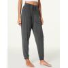 LazyCozy Bamboo Viscose Jogger Pajama Pants for Women Soft Lightweight Knit Sleep Pants with Pockets(Dark Heather Grey)