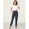 LazyCozy Bamboo Viscose Jogger Pajama Pants for Women Soft Lightweight Knit Sleep Pants with Pockets(Midnight Blue)