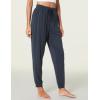 LazyCozy Bamboo Viscose Jogger Pajama Pants for Women Soft Lightweight Knit Sleep Pants with Pockets(Midnight Blue)