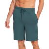 GYS Men’s Bamboo Viscose Shorts, Soft Pajama Shorts with Pockets, Moisture-Wicking Casual Shorts Loungewear Sleep Bottoms(Grayish Green)