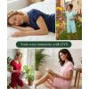 GYS Bamboo Viscose Womens Pajama Sets 2 Piece, Soft Short Sleeve Shirt and Bermuda Shorts Pajamas Set Lounge Sets(Heather Grey)