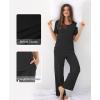 GYS Bamboo Viscose Womens Pajama Sets, Moisture-Wicking Short Sleeve Sleep Set​​ with Pocket, Sleepwear​​ for Nightly Comfort(Black)