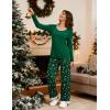 GYS Viscose from Bamboo Women’s Pajama Sets Super Soft Long Sleeve Sleepwear Comfy Winter Pjs Sets S-4X(A- Round Neck- Xmas Green)