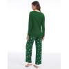 GYS Viscose from Bamboo Women’s Pajama Sets Super Soft Long Sleeve Sleepwear Comfy Winter Pjs Sets S-4X(A- Round Neck- Xmas Green)