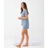 GYS Women’s Pajama Set Bamboo Viscose Short Sleeve Button Down 2 Piece Sleep Sets(Grayish Blue)