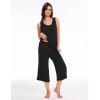 GYS Women’s Pajama Sets 2 Piece, Bamboo Viscose Lounge Sets for Women, Soft Tank Top and Capri Pants Sleepwear Pjs S-XXL(Black)