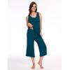 GYS Women’s Pajama Sets 2 Piece, Bamboo Viscose Lounge Sets for Women, Soft Tank Top and Capri Pants Sleepwear Pjs S-XXL(Lyons Blue)