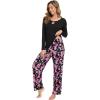 Black/Flowers