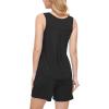 GYS Bamboo Viscose Pajamas for Women Set, Sleeveless Tank Top and Sleep Shorts, Summer Lightweight Lounge Sleepwear Pjs Set(Black)