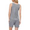 GYS Bamboo Viscose Pajamas for Women Set, Sleeveless Tank Top and Sleep Shorts, Summer Lightweight Lounge Sleepwear Pjs Set(Heather Grey)