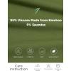 GYS Bamboo Viscose Skirts for Women Midi Length Flowy High Waisted Summer Knit Long Skirts with Slit(Army Green)
