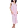 GYS Women’s Viscose Pajama Set – Sleeveless Tank Top Pajamas for Women Capri Pajamas Summer Pjs(Pink)