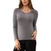 V Neck-grey