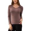 V Neck-khaki