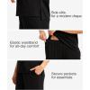 GYS Bamboo Viscose 2 Piece Outfits for Women Spring Summer Casual Lounge Sets for WFH, Errands, Travel, Airport(Black)