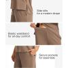 GYS Bamboo Viscose 2 Piece Outfits for Women Spring Summer Casual Lounge Sets for WFH, Errands, Travel, Airport(Taupe)