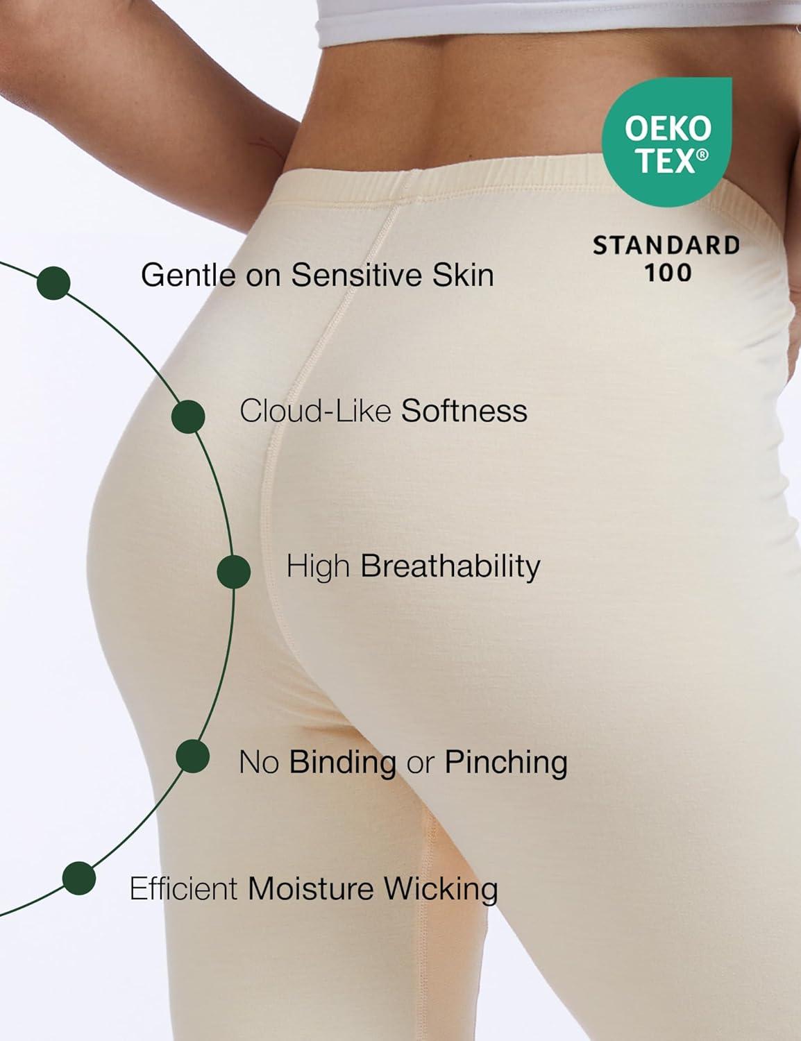 imageGYS Bamboo Viscose Womens Slip Shorts for Under Dresses Cloudlike Soft Anti Chafing Stretchy Boyshorts PantiesBeige