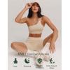 GYS Bamboo Viscose Women’s Slip Shorts for Under Dresses, Cloud-like Soft Anti Chafing Stretchy Boyshorts Panties(Beige)