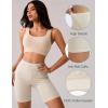 GYS Bamboo Viscose Women’s Slip Shorts for Under Dresses, Cloud-like Soft Anti Chafing Stretchy Boyshorts Panties(Beige)