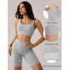 GYS Bamboo Viscose Women’s Slip Shorts for Under Dresses, Cloud-like Soft Anti Chafing Stretchy Boyshorts Panties(Light Heather Grey)
