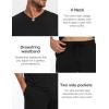 GYS Men’s Pajama Sets, Bamboo Viscose Short Sleeves and Shorts 2 Piece V-Neck Pajamas for Men(Black)