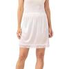 GYS Women’s Half Slips for Under Dresses A-line Lace Trim Mini Underskirt(White)