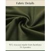 GYS Bamboo Viscose Men’s Pajama Sets Tank Tops with Shorts 2 Pieces Men Loungewear Sets(Army Green)