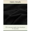 GYS Bamboo Viscose Men’s Pajama Sets Tank Tops with Shorts 2 Pieces Men Loungewear Sets(Black)