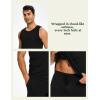 GYS Bamboo Viscose Men’s Pajama Sets Tank Tops with Shorts 2 Pieces Men Loungewear Sets(Black)