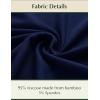 GYS Bamboo Viscose Men’s Pajama Sets Tank Tops with Shorts 2 Pieces Men Loungewear Sets(Deep Blue)
