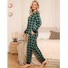 GYS Viscose from Bamboo Pajama Sets for Women Long Sleeve Sleepwear Soft Christmas Pjs Lounge Sets(Black Green Plaid)