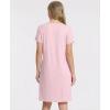 GYS Bamboo Viscose Nightgown for Women, Button Down Sleepshirt with Pockets, Short Sleeves Nightshirt, Comfy Sleepwear Pajama(Pink)