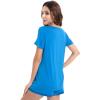GYS Women’s Bamboo Viscose Pajama Sets – Cooling Short Sleeve Sleepwear for Night Sweats, Moisture Wicking Summer Pjs(Capri)
