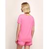 GYS Women’s Bamboo Viscose Pajama Sets – Cooling Short Sleeve Sleepwear for Night Sweats, Moisture Wicking Summer Pjs(Raspberry Pink)