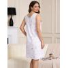 GYS Womens Bamboo-Derived Viscose Nightgowns Soft Sleeveless V Neck Nightdress Lightweight Sleep Shirt S-4XP(D- Mauve Ditsy Floral)
