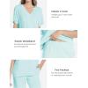 GYS Cooling Bamboo Viscose Pajamas Women Lightweight PJs Sets Moisture-Wicking Sleepwear for Hot Sleepers(Aqua)