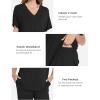 GYS Cooling Bamboo Viscose Pajamas Women Lightweight PJs Sets Moisture-Wicking Sleepwear for Hot Sleepers(Black)