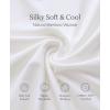 GYS Women’s Bamboo Viscose Kimono Robes Soft Knit Bathrobe with Pockets and Fixed Waist Belt for Spa, Hotel & Home(White)