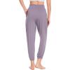 GYS Women’s Pajama Pants Viscose Joggers Pants with Pockets Comfy Lounge Sleep Pants Pj Bottoms(Purplish Grey)