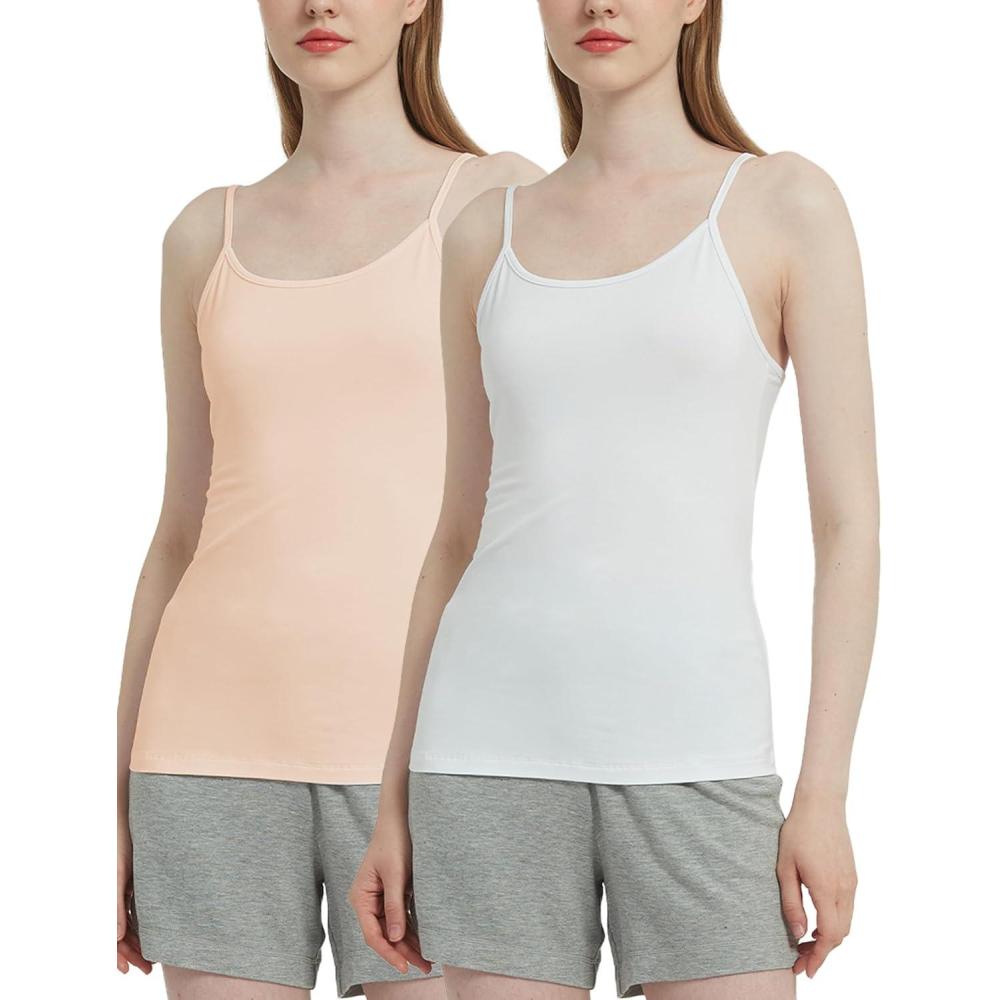 imageGYS Womens Bamboo Viscose Camisole Undershirt Layering Tank Top