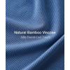 GYS Bamboo Viscose Pajama Sets for Women 2 Piece, Matching Fitted Loungewear, Buttery-soft Comfywear Summer Pjs Set(Grayish Blue)