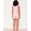 GYS Women’s Pajama Set – Bamboo Viscose Sleepwear & Loungewear, Cooling Sleeveless Tank Top and Sleep Shorts Set(Pink)
