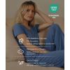 GYS Bamboo Viscose Pajamas for Women Set, 2 Piece Buttery-soft Loungewear Pjs Set, Comfy V-Neck T-shirt and Pants Outfits(Grayish Blue)