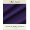GYS Bamboo Viscose Nightgown for Women Cooling Summer Tank Nightshirt Soft Sleeveless Sleep Dress with Pockets(Crew Neck-deep Purple)