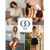 GYS Bamboo Viscose Micro Shorts for Women, Soft Lightweight Pajama Shorts, Smocked High Waist Mini Lounge Pants(Dark Brown)
