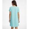 GYS Women’s Bamboo Viscose Nightgown Soft Short Sleeve Sleep Shirts Cooling Summer Sleepwear Dress(Aqua)